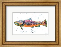 Framed Colorful Trout