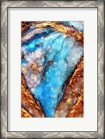Framed Aqua Pegmatite