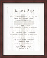 Framed Lord's Prayer