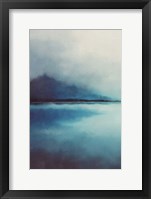 Framed Misty Blue Landscape