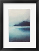 Framed Misty Blue Landscape II