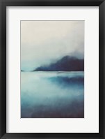 Framed Misty Blue Landscape II