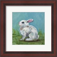 Framed White Bunny