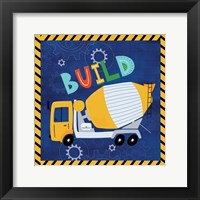 Build - Cement Truck Framed Print
