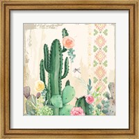 Framed Southwest Cactus IV