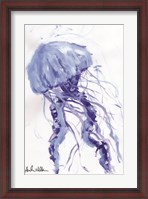 Framed Blue Jellyfish