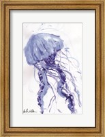 Framed Blue Jellyfish