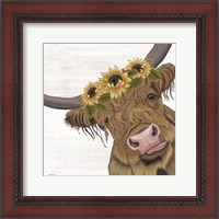 Framed Sunflower Highland