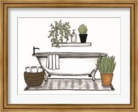 Framed Bathroom Plants I