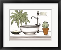 Bathroom Plants II Framed Print