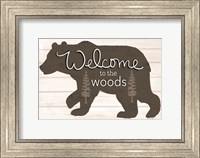 Framed Welcome to the Woods