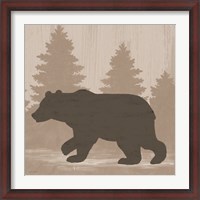 Framed Bear Silhouette