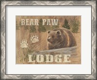 Framed Bear Paw Lodge