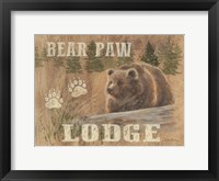 Framed Bear Paw Lodge