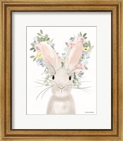 Framed Floral Rabbit