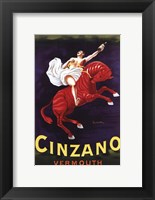 Framed Cinzano Vermouth