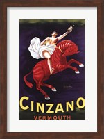 Framed Cinzano Vermouth