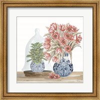 Framed Chinoiserie Florals III