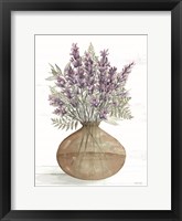 Lavender Vase Framed Print