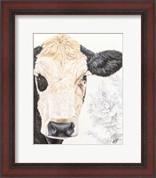 Framed Hello Beautiful Cow