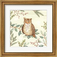 Framed Woodland Animals Owl