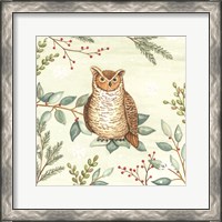 Framed Woodland Animals Owl