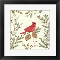 Framed Woodland Animals Cardinals