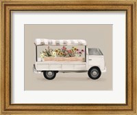 Framed Vintage Flower Truck