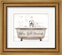 Framed Relax, Soak, Unwind Bathtub