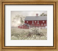Framed Misty Meadow Barn