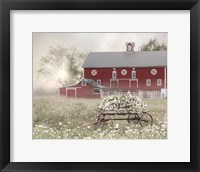 Framed Misty Meadow Barn