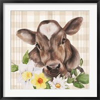 Framed Bessie with Flowers