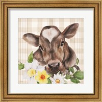 Framed Bessie with Flowers