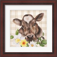Framed Bessie with Flowers
