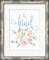 Framed Be Kind Floral