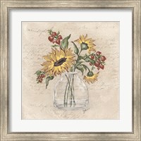 Framed Fall Vase Arrangement