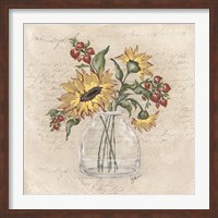 Framed Fall Vase Arrangement