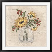 Framed Fall Vase Arrangement