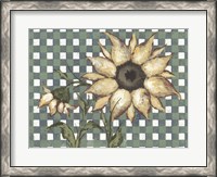 Framed Plaid Sunflowers