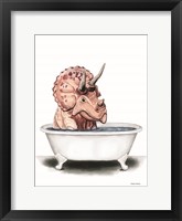Dino Bath I Framed Print