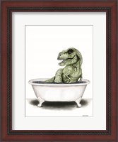 Framed Dino Bath III