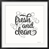 Framed Fresh and Clean Bubbles