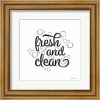 Framed Fresh and Clean Bubbles