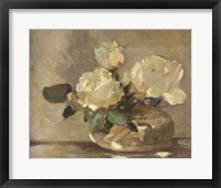 Framed Flowers in Clear Jar Study