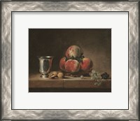 Framed Vintage Peach Still Life