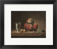 Framed Vintage Peach Still Life