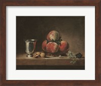 Framed Vintage Peach Still Life