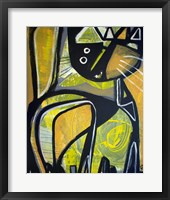 Framed One Yellow Cat