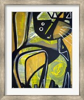 Framed One Yellow Cat