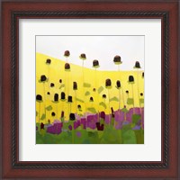 Framed Coneflowers With Pink